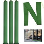 4 Pcs Long Canvas Sandbags Thickened Flood Water Barrier Sand Bags with Elastic Band Reusable Flood Water Barrier Rain Wind Flood Barrier Tube Sandbags for Door Window Flood Control - 7FT×7.5inch