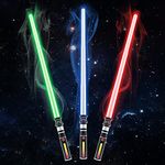 Light Saber for Kids, 3 Packs Light Sabers with FX Sound and Motion Sensors Light up Sword for Halloween Xmas Children's Day Gifts, Dress Up Parties Costum