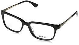 Guess GU2612 Eyeglass Frames - Shiny Black Frame, 53 mm Lens Diameter GU261253001