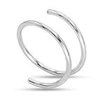 7mm Double Nose Hoop Ring for Women