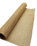 3A Featuretail Synthetic Jute Fabric roll for Bouquet Wrapping, Gift Wrapping, Bags, Basket Making and Jute Material Fabric for Crafts (18 Inch x 5 Yard, Color: Beige, pack of 1)