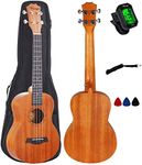 Vizcaya Baritone Ukulele 30 inch with Ukulele Accessories,Gig Bag,Strap,Nylon String,Electric Tuner,Picks (Mahogany 30 Baritone)