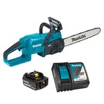 Makita DUC407RTX2 18V LXT Brushless Cordless 16" Rear Handle Chainsaw Kit with Battery (5.0 Ah) & Rapid Charger