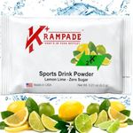 Krampade Electrolytes Powder Potassium Supplement - 2000 mg K+, >2X More Than Coconut Water | Cramp Relief and Prevention | Hydration Powder Packets