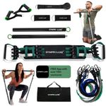 Gymproluxe Original All-in-one Resistance Bands Bar Set - Exercise Band Set for Home Gym - 90KG Resistance Band Set - Multi Gym Fitness Equipment