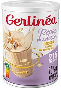 Gerlinéa Boisson Minceur goût Avoine Miel - Substituts de repas riche en protéines végétales - Poudre à reconstituer - contient 8 repas
