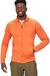 MARMOT Men's Leconte Fleece Jacket - Lightweight, Breathable, Technical Grid Fleeced Layer, Tangelo, XX-Large