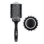 Beauté Secrets Boar Bristles Round Hair Brush, Thermal Ceramic & Ionic Tech, Roller Hair brush for Blow Drying, Curling, Straightening, Add Volume & Shine (53 MM)