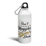 Morons Wizard Water Bottle - Magical Quotes on Sipper Bottle - Office Gift Items For Friends - 600ml; Pack of 1 (D6)