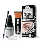 Demure Color Gel Eyebrow and Eyelash Tint 30g, Professional Formula Eyebrow and Eyelash Dye Kit with Keratin Complex delivering optimal strength, shine and color (1.0 Black)