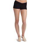 Capezio Women's V-Front Boy Short, Black, Large