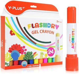 Flashdry Paint Sticks for Kids, 24 Colors Tempera Paint Set for Toddler, Non-toxic Washable Coloring Art Supplies for Ages 2-4 3-5 4-8