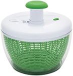 Farberware 5318466 Professional Pump Spinner with Bowl Featuring Non Slip Grip, Small 3.16 Quart, Colander and Built in draining System for Fresh, Crisp, Clean Salad and Produce, Plastic, Green