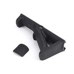 SBGJMY AFG2 Angled Foregrip Airsoft Fore Grip for 20mm Picatinny Rail System Non-slip Triangle Front Grip (Black)