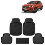 KINGSWAY Accessories Premium 5 Pcs PVC Car Floor Mat Compatible with Morris Garages (MG) Astor Year 2021 Onwards, Waterproof, Anti Slip, All Weather Protection, Easy to Clean Car Foot Mats, Black