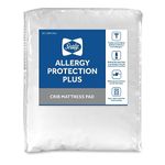 Sealy Allergy Protection Plus Crib Mattress Pad, White