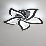 Riserva LED Ceiling Light, 60W 6500LM Mordern LED Ceiling Lights Cool White 6500K, Creative Petals Design, Acrylic Chandelier for Living Room Bedroom Dining Room (Dia 60cm)