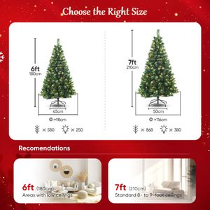 SALCAR 6ft Artificial Christmas Tree – Lifelike Holiday Decoration