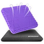 BTDZDD Gel Cushion Orthopaedic Upgraded Seat Cushion Office Chair Breathable with Non-Slip Cover Gel Seat Cushion for Wheelchair Cushion Car Office Home