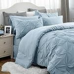 Bedsure Blue Comforter Set Full - B