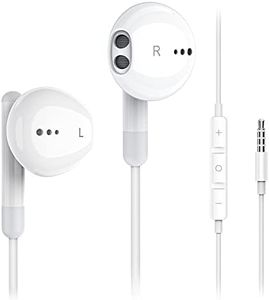 Kimwood Wired Earbuds with Microphone, Wired Earphones in Ear Headphones HiFi Stereo, Powerful Bass and Crystal Clear Audio, Compatible with iPhone, iPad, Android, Computer Most with 3.5mm Jack