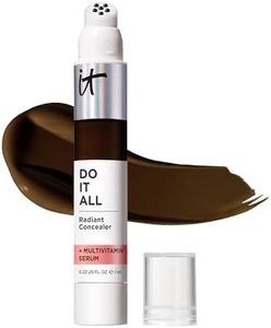 IT Cosmetics Do It All Radiant Concealer – Makeup Concealer – Hydrate & Brighten – Creaseless Medium Coverage & Radiant Finish – Niacinamide & Hyaluronic Acid - Deepest Cool, 0.2 Fl Oz