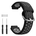 Forerunner 735XT Watch Strap, Replacement Band Soft Silicone Strap Compatible with Garmin Forerunner 220/230/235/235 Lite/620/630/Approach S20/S5/S6