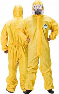 GOL-SIV Hazmat Suit with Hood (6-Pack) - Chemical Splash Resistant Protective Coveralls, Liquid PPE for Industrial Washing, Mixing & Outdoor Spraying (XXL)