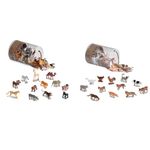 Terra by Battat Wild Animals (60 Pc) + Farm Animals (60 Pc) Assorted Miniature Toy Figures