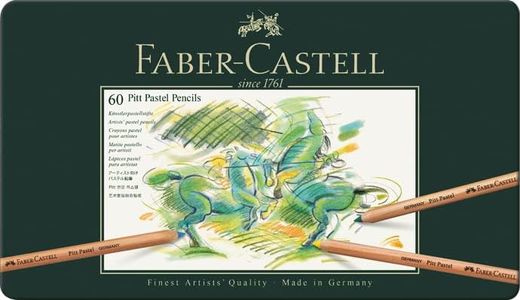 Faber-Castell Pitt Pastel Pencils Set – 60 Colors