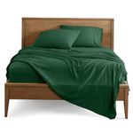 Bare Home King Sheet Set - 1800 Ultra-Soft Microfiber King Bed Sheets - Double Brushed - King Sheets Set - Deep Pocket - Bedding Sheets & Pillowcases (King, Forest Green)