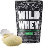 Raw Grass-Fed Whey Protein, Cold Process, Nondenatured, Pasture-Raised Cows, Low Carb, Keto, Paleo Friendly, GMO-Free, Gluten-Free, rBGH-Free, U.S.A Made, 480g Protein (1.32 Pound Unflavored)