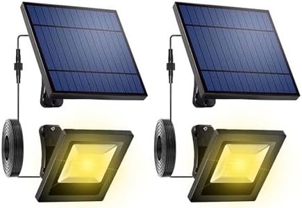 Solar Spotlights Outdoor Waterproof Garden with Extension 16FT Cable Dusk to Dawn LED Solar Spot Lights 3000K Security Flood Light for Outside, Wall, Porch, Barn, Flag Pole, Shed