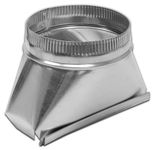 Lambro 120 Aluminum Transition, 3 1/4-Inch x 10-Inch to 4-Inch