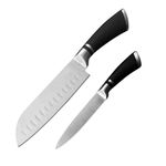 Leeonz® Santoku Knife, Kitchen Knife Ultra Sharp Asian Knife Japanese Chef Knife - Ergonomic Handle, Best Choice for Home Kitchen and Restaurant (1BIG+1SMALL, 1SET)