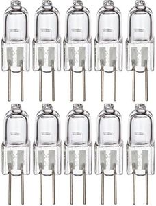 Simba Lighting Halogen G4 T3 20 Watt 280lm Bi-Pin Bulb (10 Pack) 12 Volt A/C or D/C for Accent Lights, Under Cabinet Puck Light, Chandeliers, Track Lighting, 20W 12V 2 Pin JC Warm White 2700K Dimmable