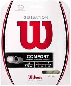 Wilson Sensation 16 Tennis String - Set, White