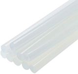 uxcell Mini Hot Glue Gun Sticks 12-inch x 0.44-inch for Glue Guns, Clear 10pcs