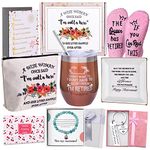 Retirement Gifts for Women 2021, Happy Retirement Gifts for Coworker, Retired Friends, Boss, Teachers, Nurses, Mom, Grandma, Retirees-Wine Tumbler, Farewell Bracelet, Ring Dish, Socks, Bag, Keychain