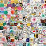 220Pcs Jesus Christian Stickers, Religious Bible Laptop Faith Stickers, Cross Wisdom Words Stickers for Water Bottles, Christian Easter Gifts for Kids Men and Women (220pcs)