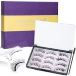 Magnetic Eyelashes with Applicator Magnetic Eyelashes Natural Look Best Magnetic Lashes Kit False Eyelashes Magnetic Reusable Magnetic Eyelashes without Eyeliner Beauty Haven Magnetic Lashes No Glue