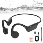 Conduction Headphones Swimming Headphones, IP68 Waterproof Swimming Headphones IP68 Waterproof, Open Headphones Built-in MP3 player & Bluetooth for Wwimming, Running, and Daily Use (Contemporary)