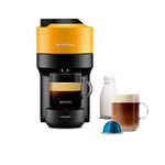 Nespresso Vertuo Pop Automatic Pod Coffee Machine for Americano, Decaf, Espresso by Magimix in Mango Yellow