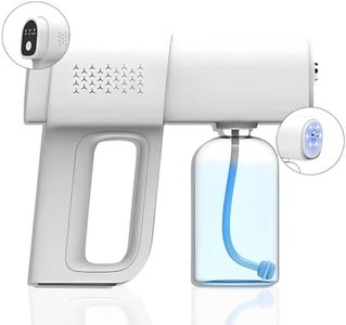 Nano Disinfectant Spray Gun - K5 Pro Cordless Fogger Machine - Versatile Barber Spray Bottle, Atomizer Sprayer for Perfume & Indoor Fogger - Sterilizer Gun & Fog Sanitizer Machine for Home (White)