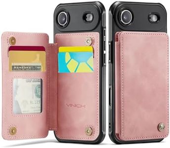 Vinich for iPhone Air Wallet Case with Card Holder, RFID Blocking Credit Slots Kickstand Shockproof Phone Cover Fit for iPhone Air 6.5" Rose Pink