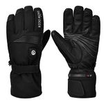 Heated Gloves,Electric Rechargeable Battery Heat Gloves for Men Women,7.4V 2200MAH Battery Powered Electric Heated Ski Bike Motorcycle Warm Gloves Hand Warmers,Winter Snow Gloves Mittens
