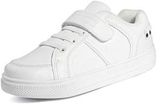 DREAM PAIRS Kid Sneakers Girls Boys School Loafers Shoes LilLegends TimberTot,Size 11 Little Kid,White,151014-K