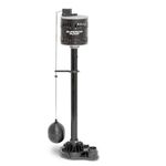 Superior Pump 92333 1/3 HP Thermoplastic Pedestal Sump Pump , Black