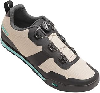 Giro Tracker W Womens Mountain Cycling Shoes - Sandstone/Screaming Teal (2023), 40