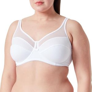 Dim Sujetador Generous Gran Capacidad Algodón Orgánico Mujer x1, Blanco, 90E